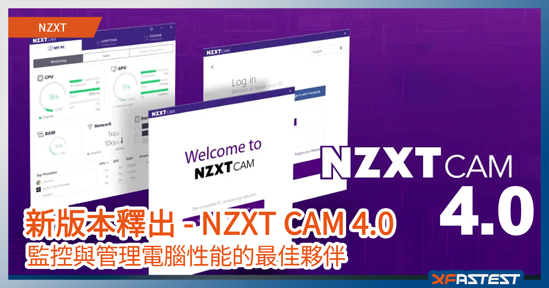 監管電腦性能 Nzxt Cam 升級到4 0 版本 Xfastest Hong Kong