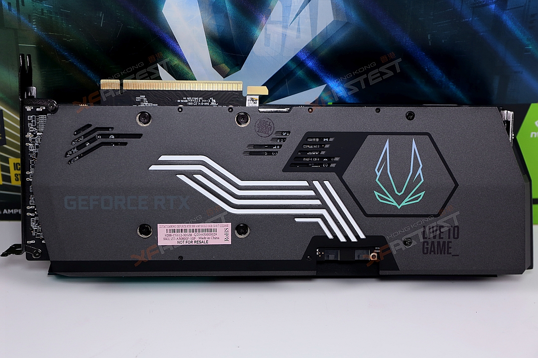 XF 開箱] 出廠核心超頻更高效能特製背板RGB 燈效Zotac Gaming RTX 3080 